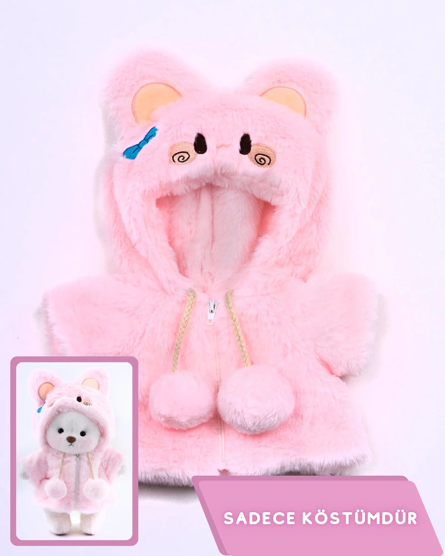 PuffyHug™ Pembe Bunny Puffy Kostümü