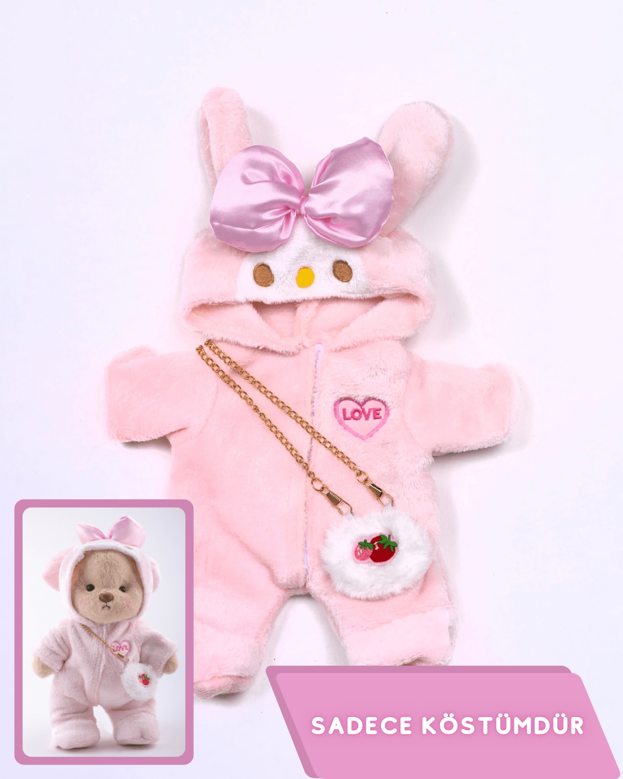 PuffyHug™ Çilek Aşkı Puffy Kostümü - Puffy Hug Türkiye