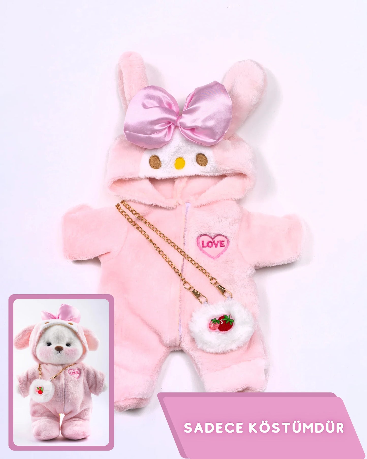 PuffyHug™ Çilek Aşkı Puffy Kostümü - Puffy Hug Türkiye