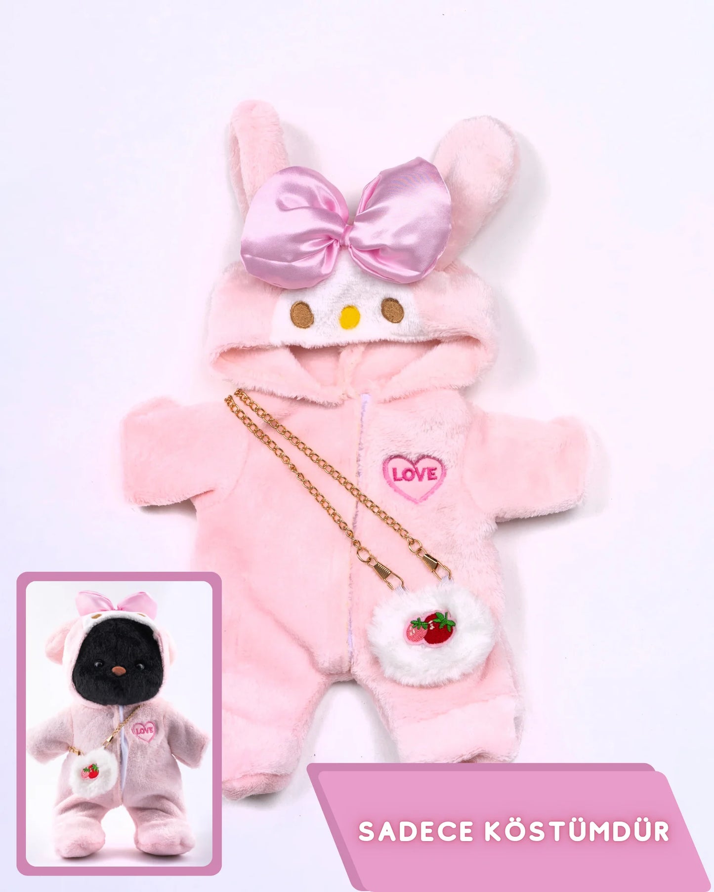 PuffyHug™ Çilek Aşkı Puffy Kostümü - Puffy Hug Türkiye
