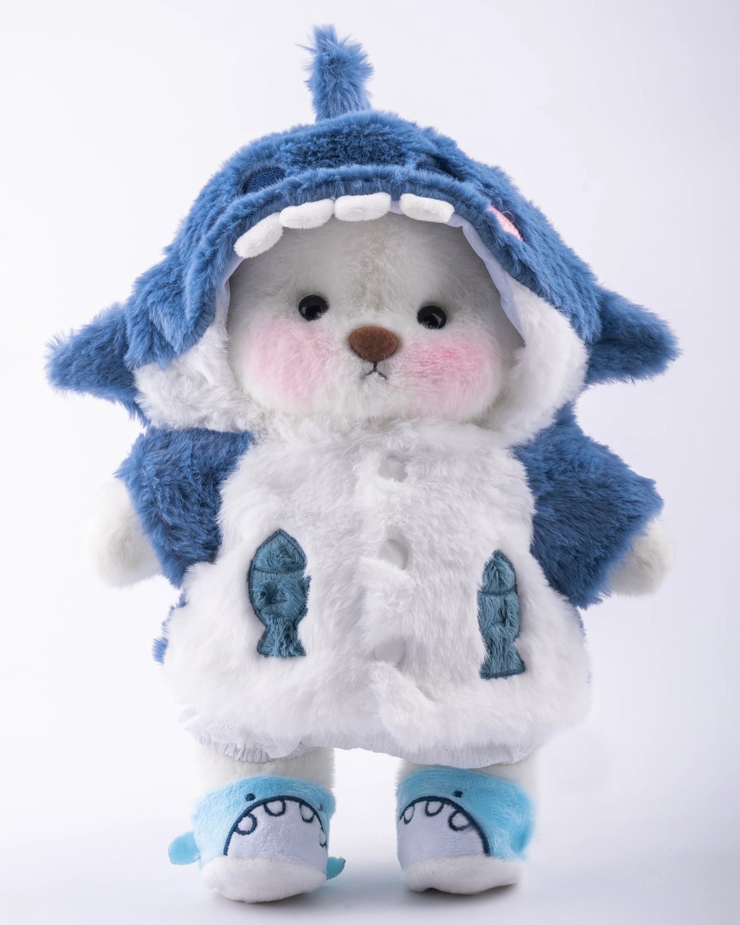 PuffyHug™ Mavi Shark Puffy Kostümü