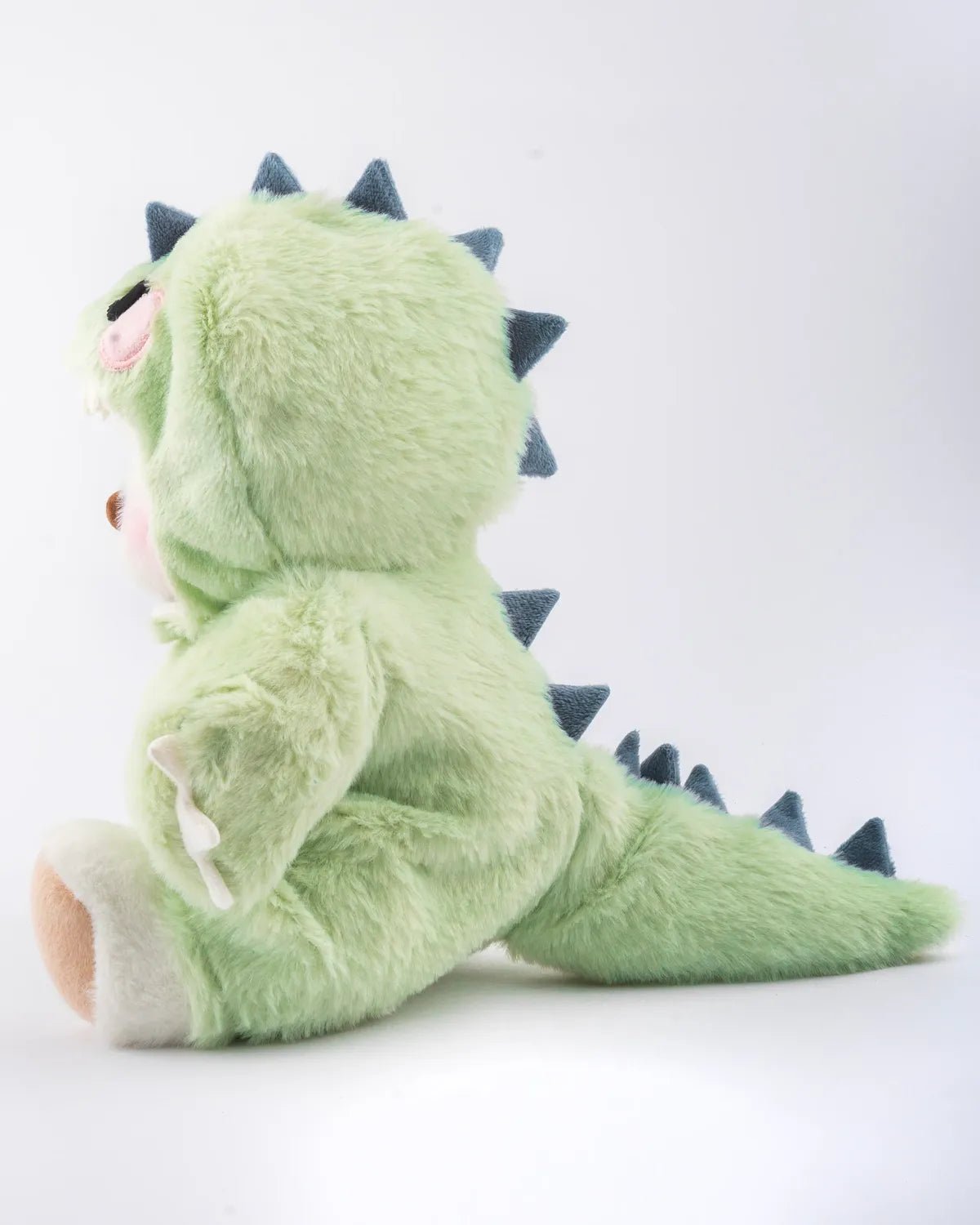PuffyHug™ Yeşil Tüylü Dino Puffy Kostümü - Puffy Hug Türkiye