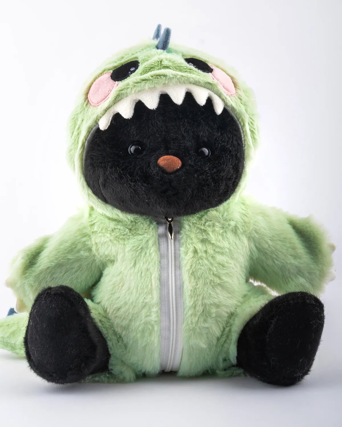 PuffyHug™ Yeşil Tüylü Dino Puffy Kostümü - Puffy Hug Türkiye
