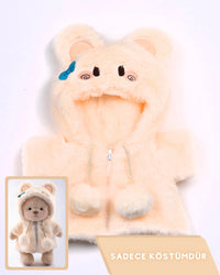 Krem Bunny Puffy Kostümü