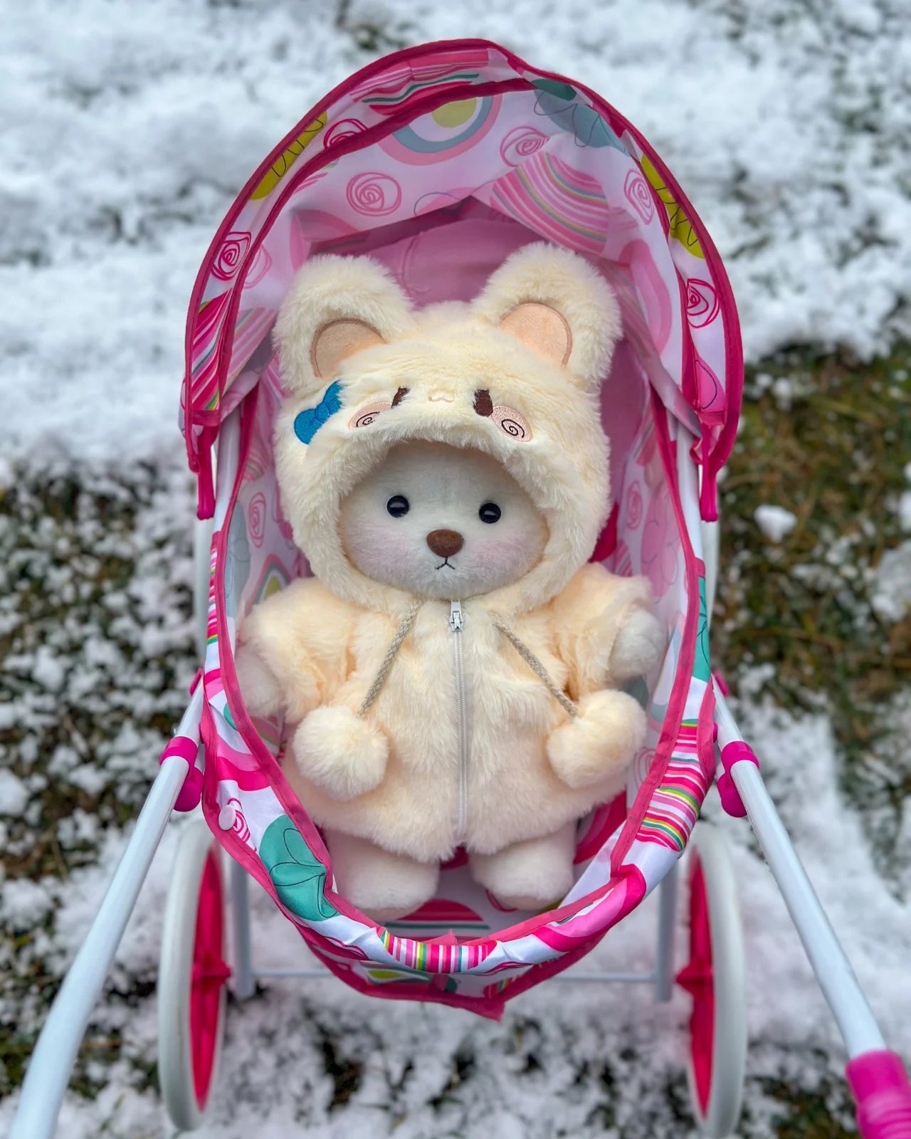 PuffyHug™ Krem Bunny Puffy Kostümü - Puffy Hug Türkiye