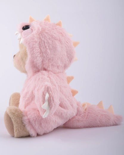 PuffyHug™ Pembe Tüylü Dino Puffy Kostümü - Puffy Hug Türkiye